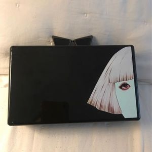 Lady GaGa Bravery Black purse clutch like new
